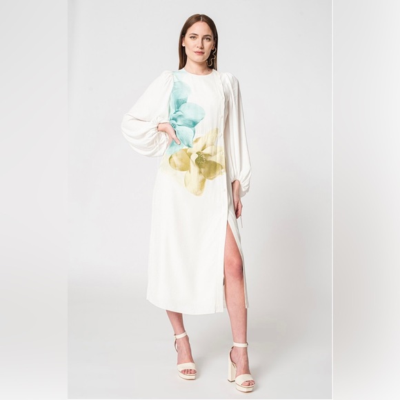 BNWT Ted Baker London Jordis Button Through Midi Dress, Brand Size 2 - Picture 8 of 11